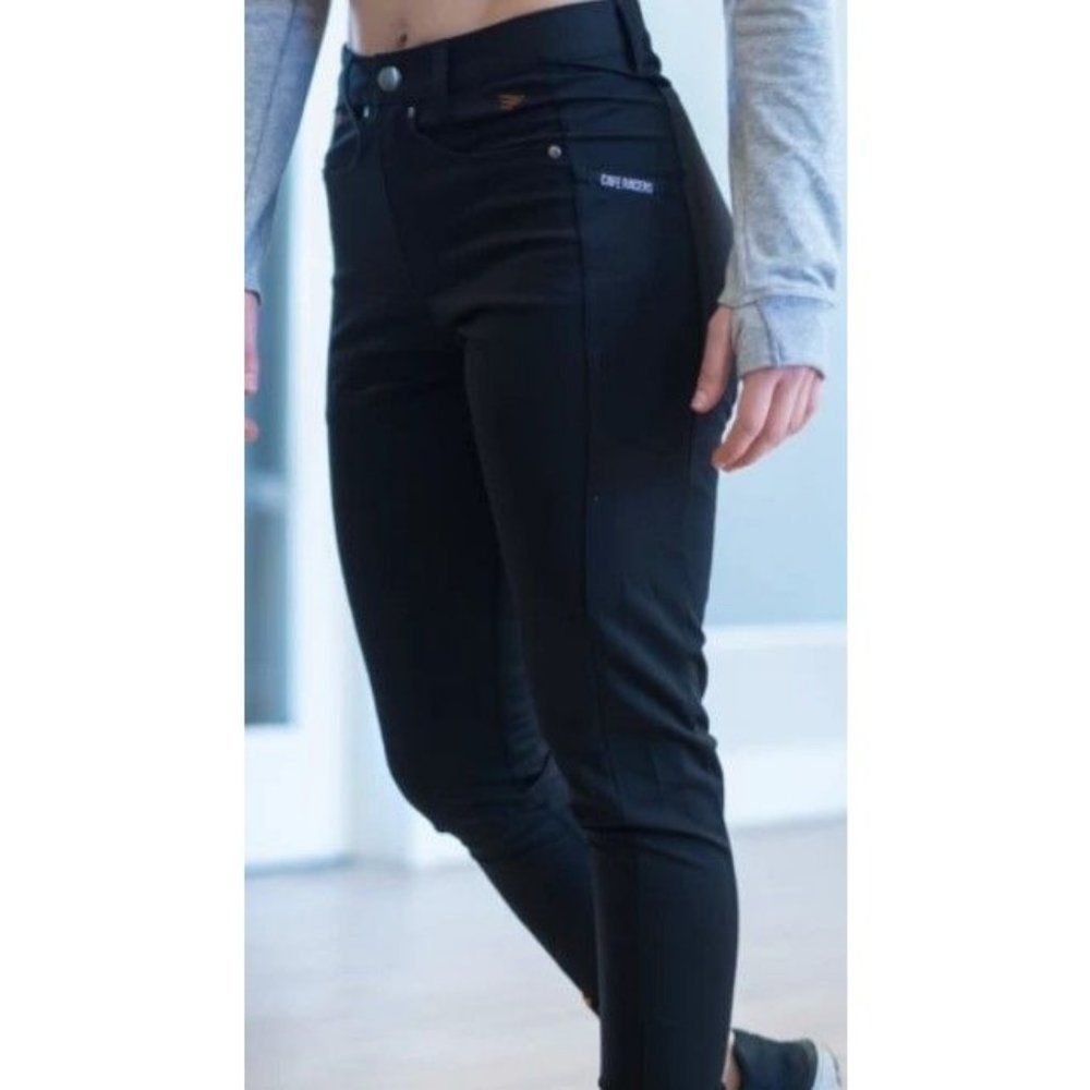 FitSpi Ladies Pants Belt Loops Black Various Sizes